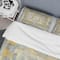 Designart 'Gold Glam on Grey Tapestry I' Glam Bedding Set - Duvet Cover & Shams